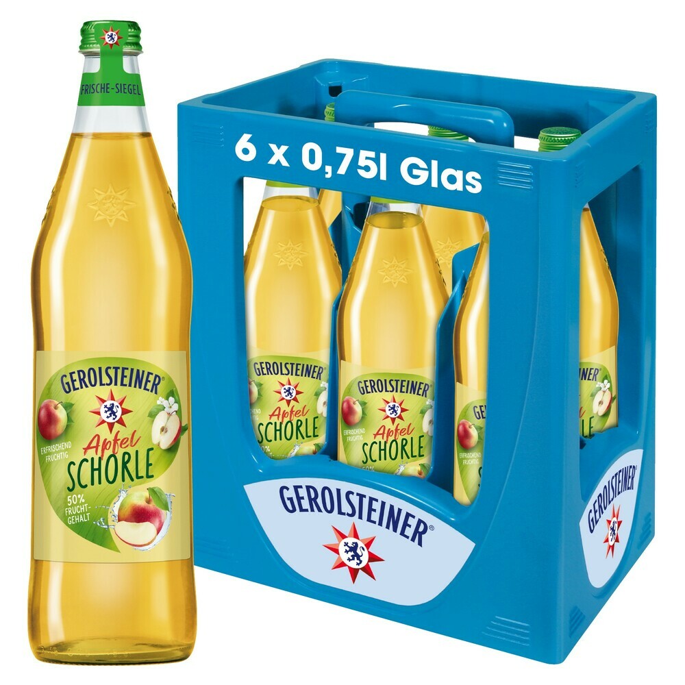 Gerolsteiner Apfelschorle 6x0,75 (MEHRWEG)