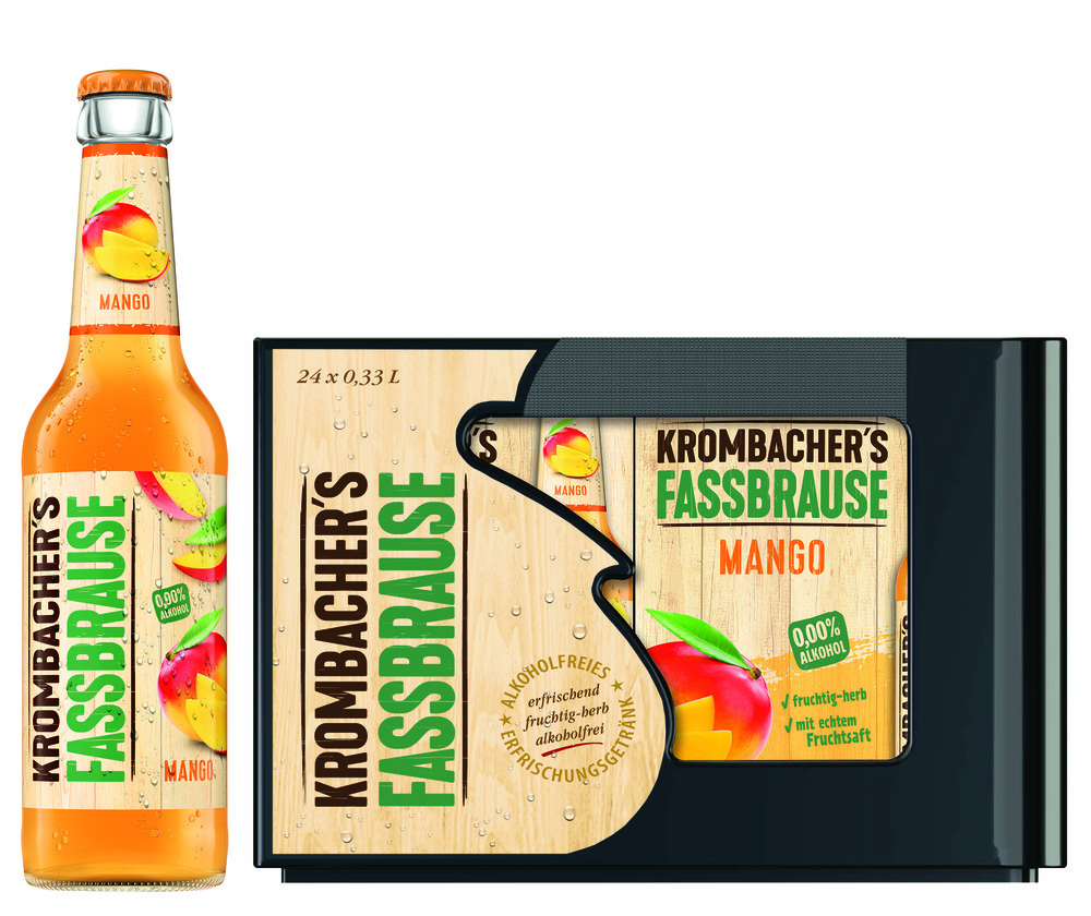 Krombacher's Fassbrause Mango 4x6x0,33MW (MEHRWEG)
