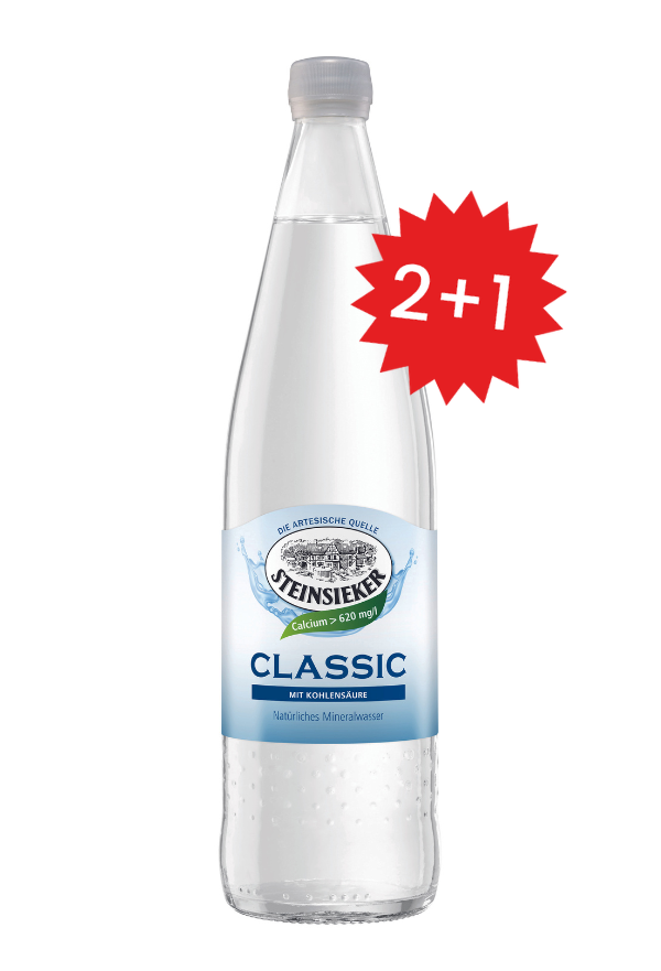2+1 Aktion: Steinsieker Classic 12x0,75MW (MEHRWEG)