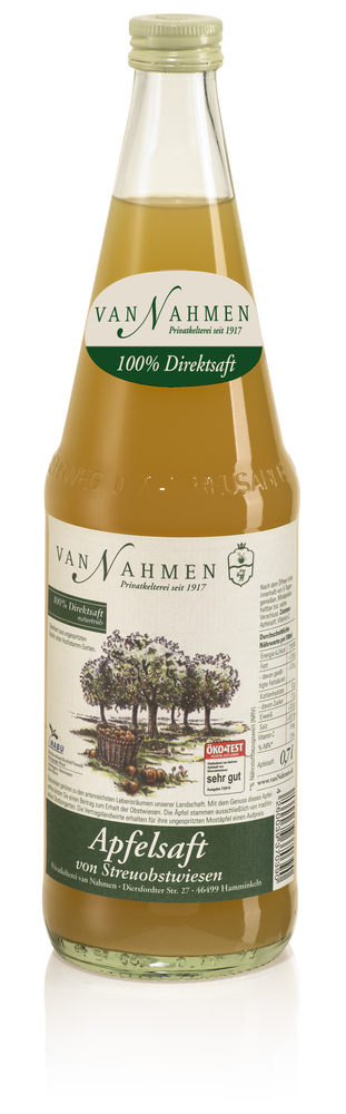 van Nahmen Apfelsaft von Streuobstwiesen naturtrüb 6x0,7 MW (MEHRWEG)