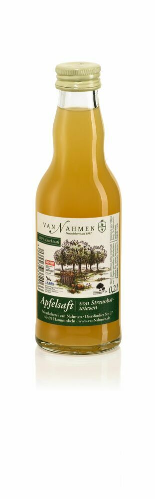van Nahmen Apfelsaft von Streuobstwiesen 24x0,2 MW (MEHRWEG)