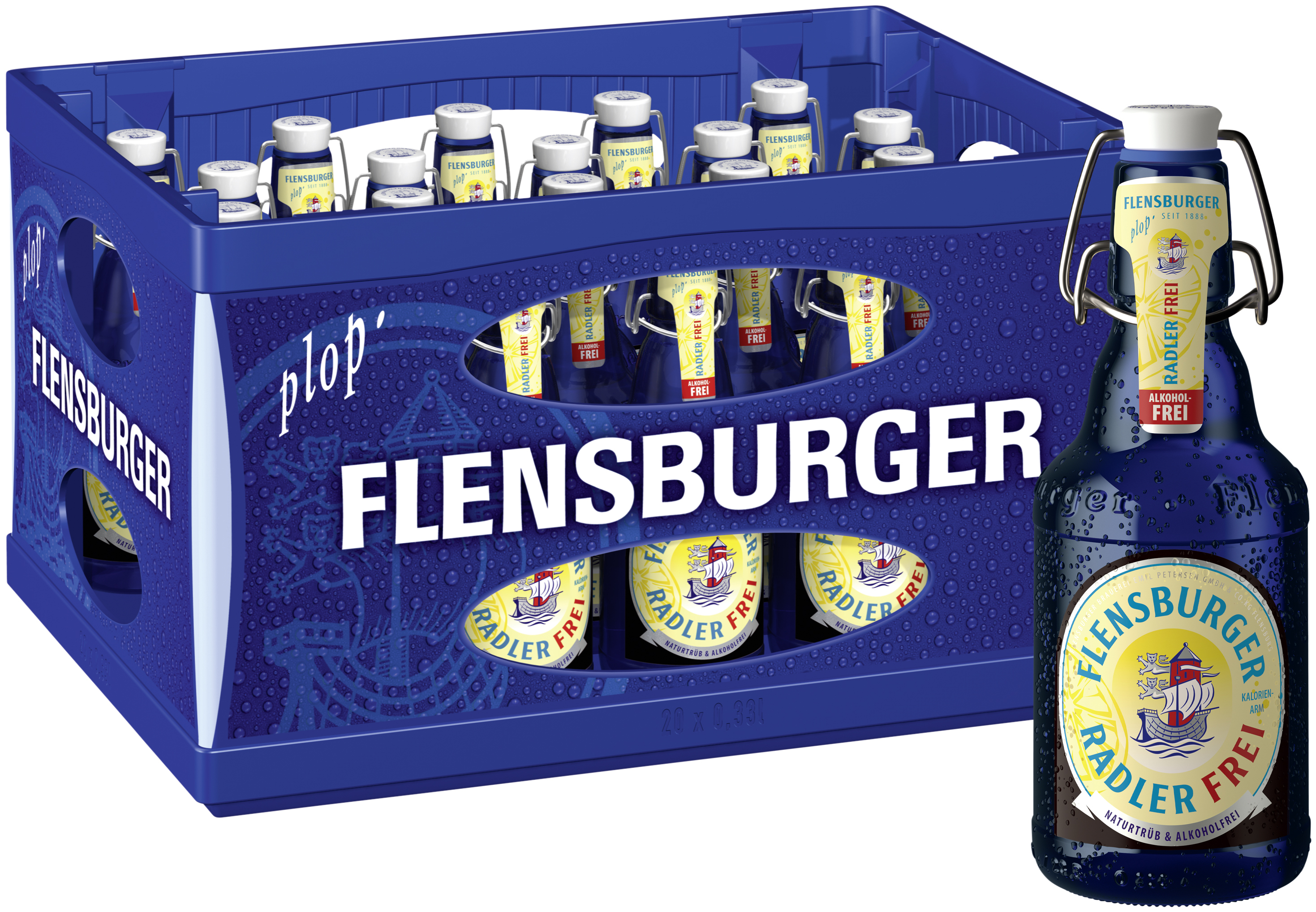 Flensburger Radler Frei Alkoholfrei 20x0,33MW (MEHRWEG) Flensburger Radler Frei Alkoholfrei 20x0,33MW (MEHRWEG)