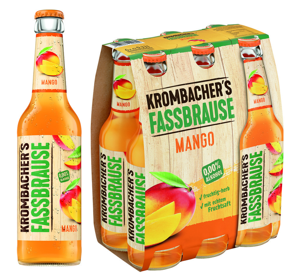 Krombacher's Fassbrause Mango 4x6x0,33MW (MEHRWEG)