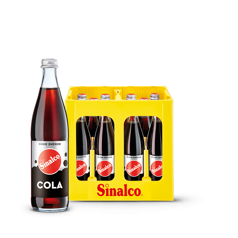 Sinalco Cola ohne Zucker 10x0,5 MW (MEHRWEG)
