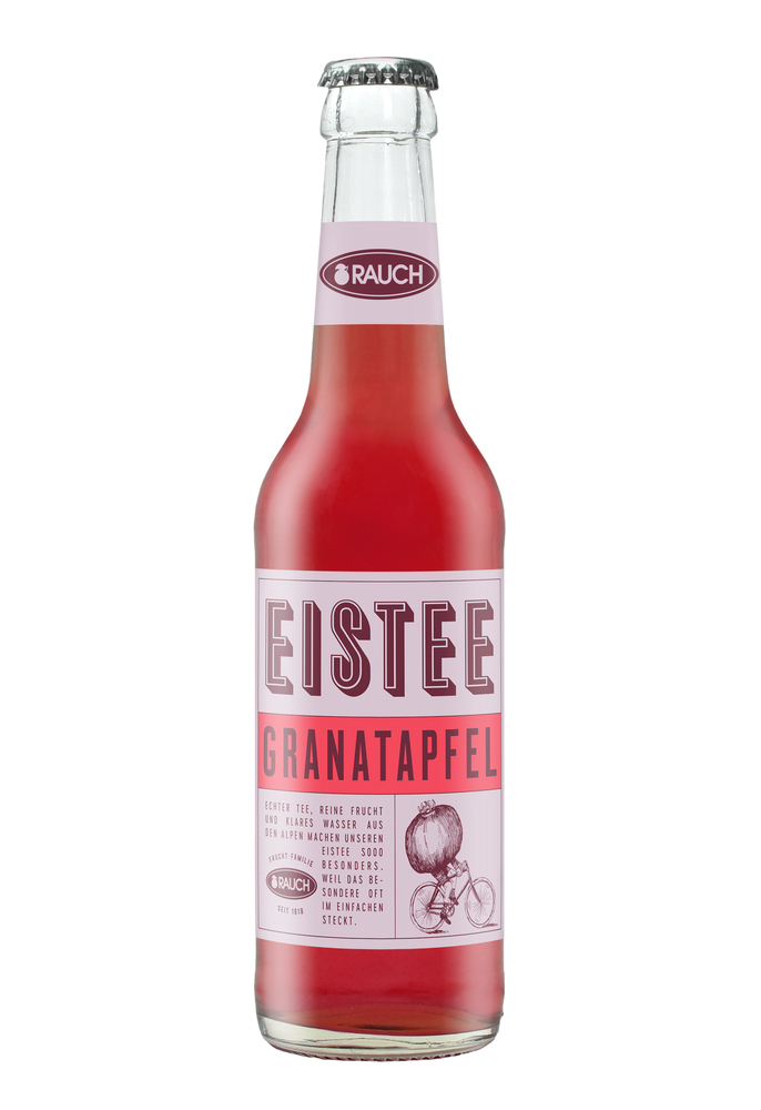 Rauch Eistee Granatapfel 24x0,33 (MEHRWEG)