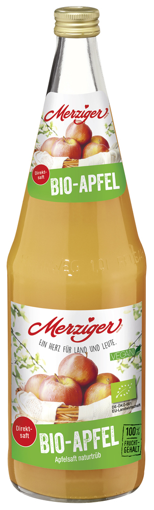 Merziger Bio-Apfel naturtrüb 6x1,0 MW (MEHRWEG)