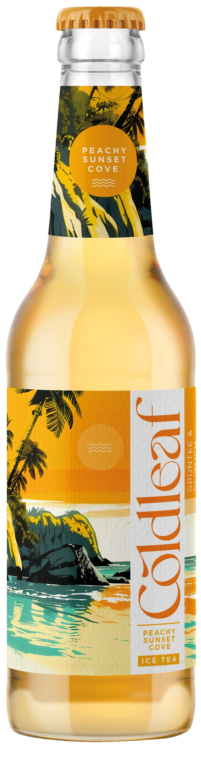 Coldleaf Peachy Sunset Cove Ice Tea Pfirsich 24x0,33MW (MEHRWEG)